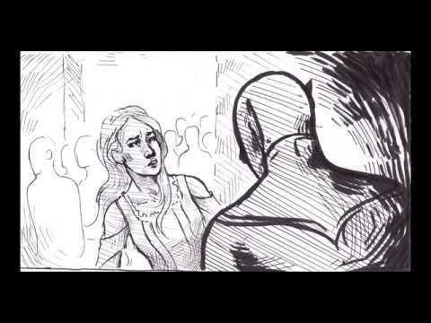 Illustrated scene from the A Rebel's Hope student project